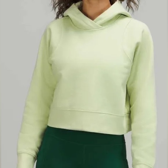lululemon athletica Tops - Lululemon loungeful hoodie creamy mint size 4